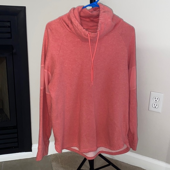 Cowl neck Gymshark hoodie with mesh details on sleeves - Picture 1 of 3